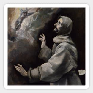 Saint Francis Receiving the Stigmata by El Greco Magnet